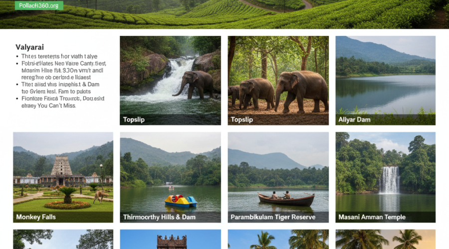 Top 10 Tourist Places Near Pollachi